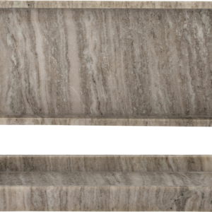 Dekorationsbakke Bloomingville Majsa i brun marmor 38Ã18Ã3 cm